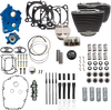 S&S CYCLE 129" Power Package Engine Performance Kit for M8 – Chain Drive, Oil Cooled, Highlighted Fins – Part 310-1225