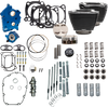 S&S CYCLE 132" Power Package Engine Performance Kit for M8 Engines - Chain Drive, Water Cooled with Highlighted Fins (Part #310-1235)
