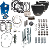S&S Cycle 132" Power Package Engine Performance Kit for M8 Engines - Chain Drive, Oil Cooled, Highlighted Fins (Part #310-1237)