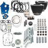 S&S Cycle 132" Power Package Engine Performance Kit for M8 Engines – Gear Drive, Oil Cooled, Highlighted Fins, Part Number 310-1238