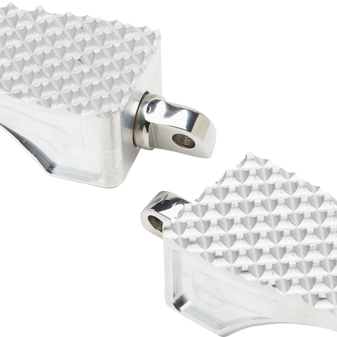LA Choppers County Line Billet Foot Pegs - Front - Raw (Part Number: LA-P100-01)