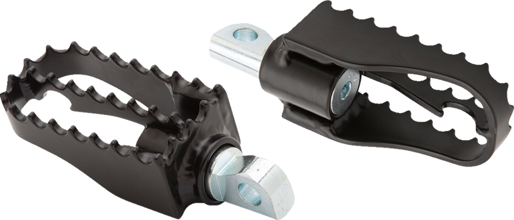 BURLY BRAND MX Mini Foot Pegs - Driver and Passenger - Black B13-1010B
