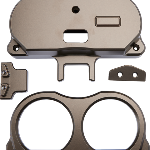 LA CHOPPERS Gauge Mount - Dual - Bronze - FLT LA-7397-03Z - Team Dream Rides