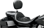 LE PERA Maverick Daddy Long Legs Seat - With Backrest - Black - Stitched - FL '08-'23 LK-957DLBR