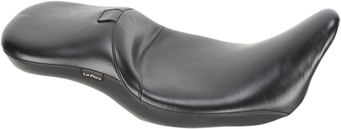 LE PERA Maverick Daddy Long Legs Seat with Backrest - Black - Smooth Finish for FL 2008-2023, Part Number LK-957DLBRS