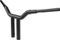 LA CHOPPERS Handlebar - One-Piece Kagefighter - 12" x 1-1/2" - Black LA-7343-12B - Team Dream Rides