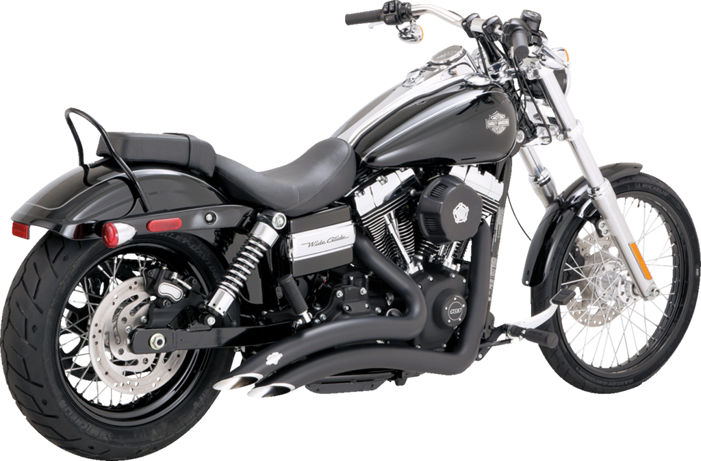 Vance & Hines 46081 Big Radius 2-Into-2 Exhaust System with Heat Shield – Matte Black