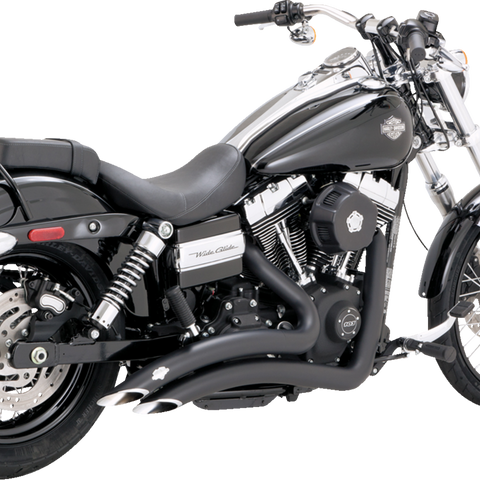 Vance & Hines 46081 Big Radius 2-Into-2 Exhaust System with Heat Shield – Matte Black