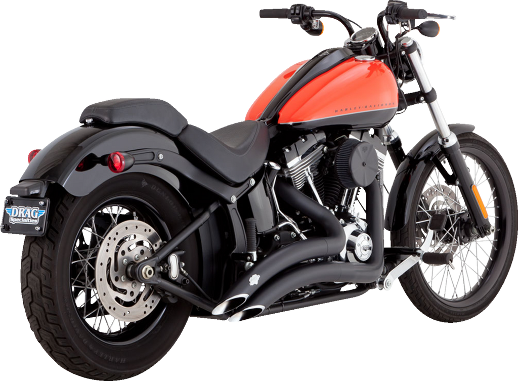 Vance & Hines 46079 Big Radius 2-Into-2 Exhaust System for Motorcycles – Matte Black