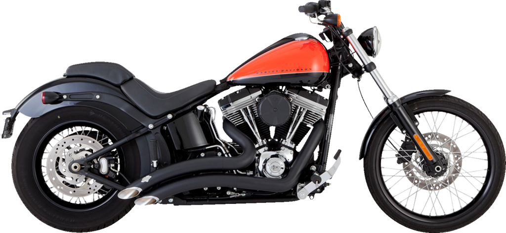 Vance & Hines 46079 Big Radius 2-Into-2 Exhaust System for Motorcycles – Matte Black
