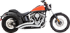 Vance & Hines 2-Into-2 Big Radius Exhaust System with Heat Shield - Chrome, Part 26079