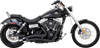 Vance & Hines 46081 Big Radius 2-Into-2 Exhaust System with Heat Shield – Matte Black