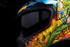 ICON Airflite™ Helmet Bugoid Blitz Blue XS - Lightweight Motorcycle Helmet with Fog-Free Shield and Advanced Ventilation