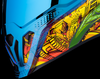 ICON Airflite™ Helmet Bugoid Blitz Blue 2XL - Injection-Molded Polycarbonate Shell with Fog-Free Fliteshield™ and DropShield™