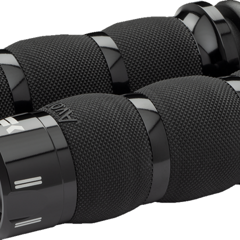 KHROME WERKS Klassic Air Cushion Grips with Cable for 1” Bars, Part 500290