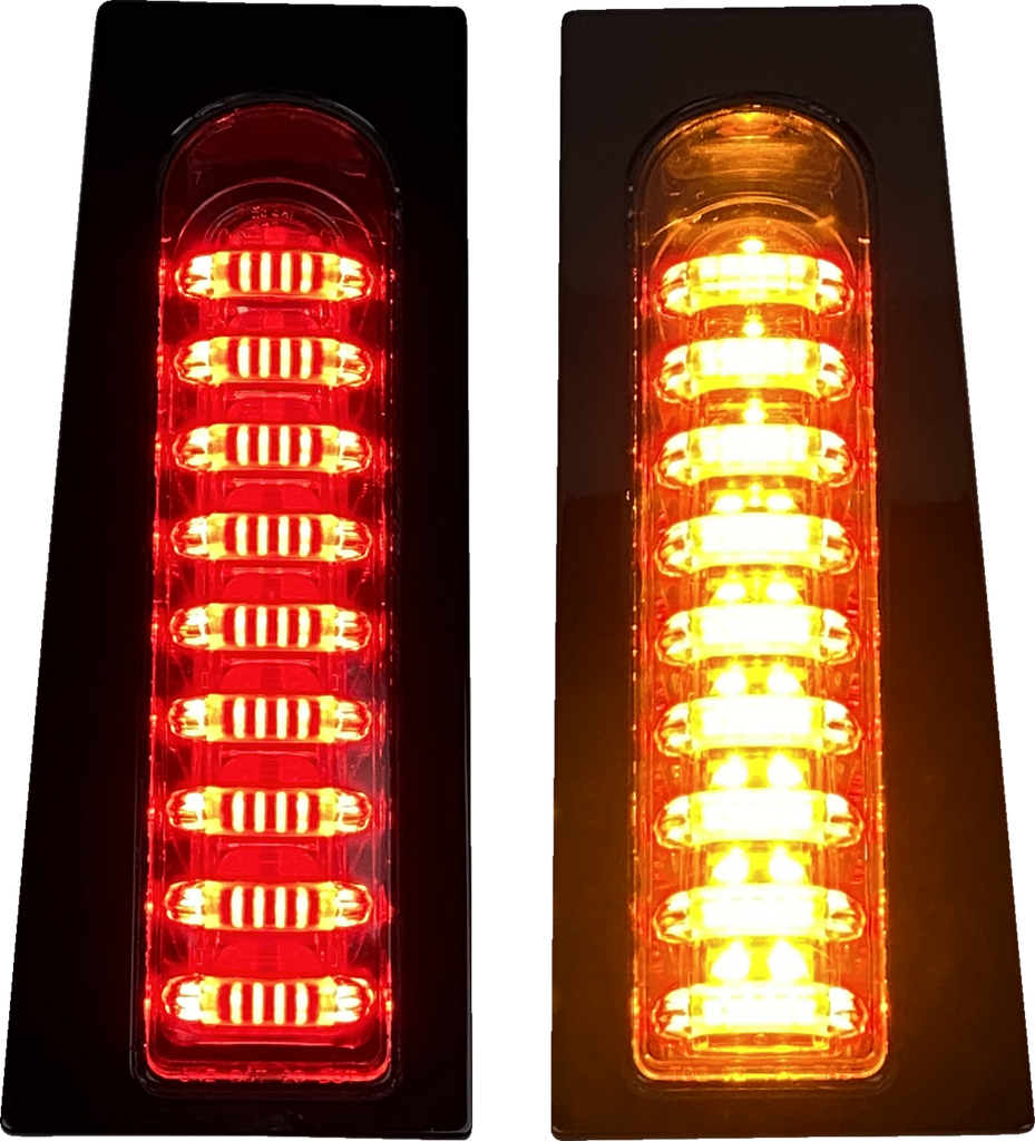 CUSTOM DYNAMICS ProBEAM® Fillerz® Dual Color Lights - Smoke with Gloss Black Finish (Part PB-ECE-FILL-SB)