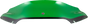 Klock Werks Kolor Flare Windshield, 6-Inch Green for 2015–2025 FLTR, KWW-01-0664
