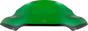 Klock Werks Kolor Flare Windshield Green for 2015-2025 FLTR, KWW-01-0671