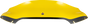 KLOCK WERKS Kolor Flare Windshield Yellow for 2015-2025 Harley-Davidson FLTR, KWW-01-0662