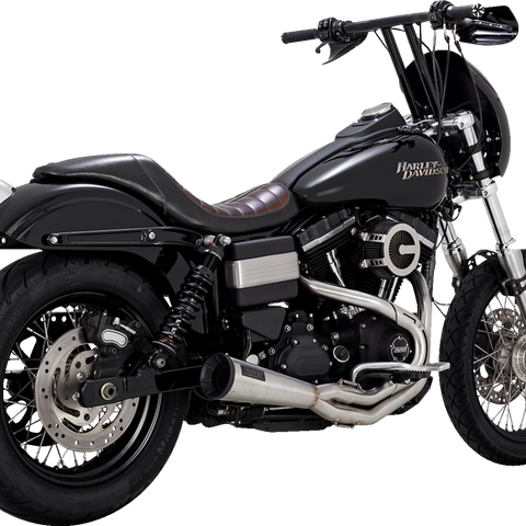 Vance & Hines 2-Into-1 Upsweep Exhaust System - Brushed Stainless Steel 27635