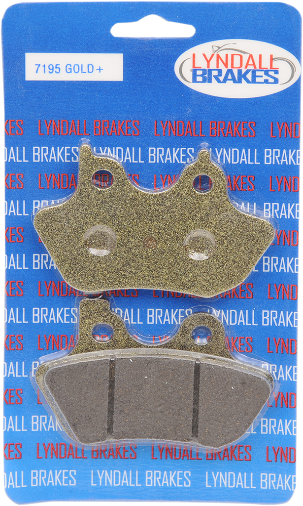 Lyndall Racing Brakes LLC Gold-Plus Brake Pads for Harley-Davidson 7195-GPLUS