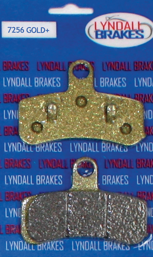 Lyndall Racing Brakes LLC Gold-Plus Brake Pads for Harley-Davidson 7256-GPLUS