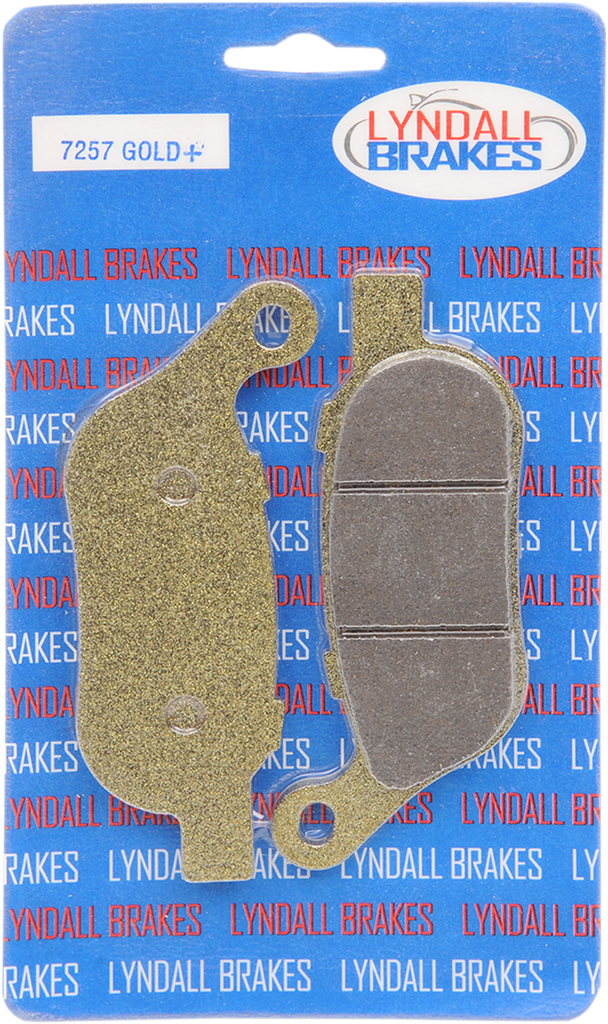 LYNDALL RACING BRAKES LLC Gold-Plus Brake Pads for Harley-Davidson 7257-GPLUS