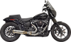 BASSANI XHAUST 2-into-1 Super Bike Exhaust System with 4-Inch Muffler in Stainless Steel - Part Number 1S77SS