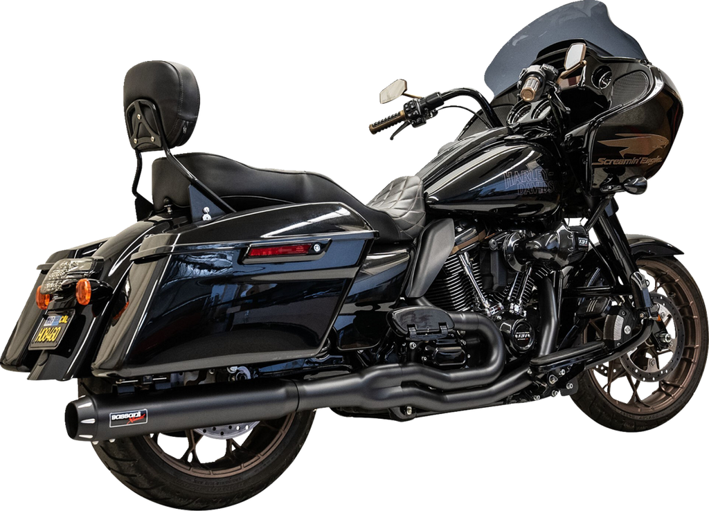 BASSANI XHAUST 2-into-1 Exhaust System for 49-State Vehicles - Black, Part Number 1F58RBE