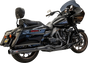 BASSANI XHAUST 2-into-1 Exhaust System for 49-State Vehicles - Black, Part Number 1F58RBE