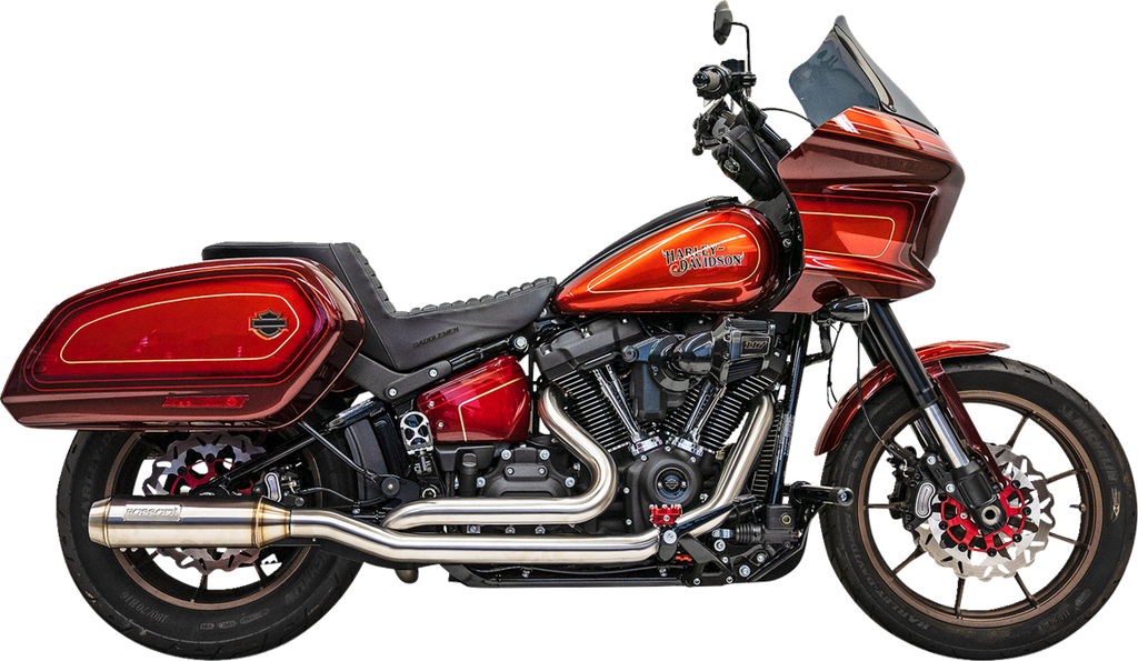 BASSANI XHAUST True Dual Performance Exhaust System with 4-Inch Muffler - Stainless Steel 1S97SS