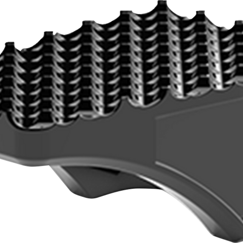 LA Choppers County Line Billet Foot Pegs - Rear - Black (Part Number: LA-P100-02B)