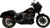 TRASK TM-5130BK 2-into-1 Big Sexy Exhaust System with Black Finish
