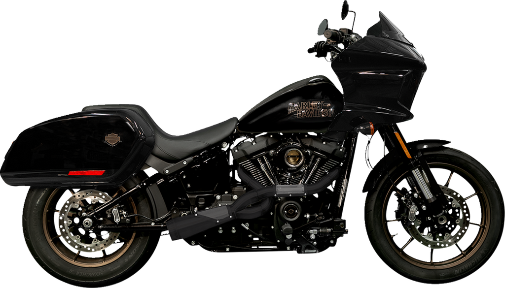 TRASK TM-5130BK 2-into-1 Big Sexy Exhaust System with Black Finish
