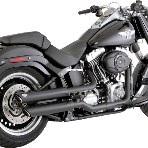 Vance & Hines Twin Slash 3-Inch Slip-On Mufflers - Black, Part Number 46844