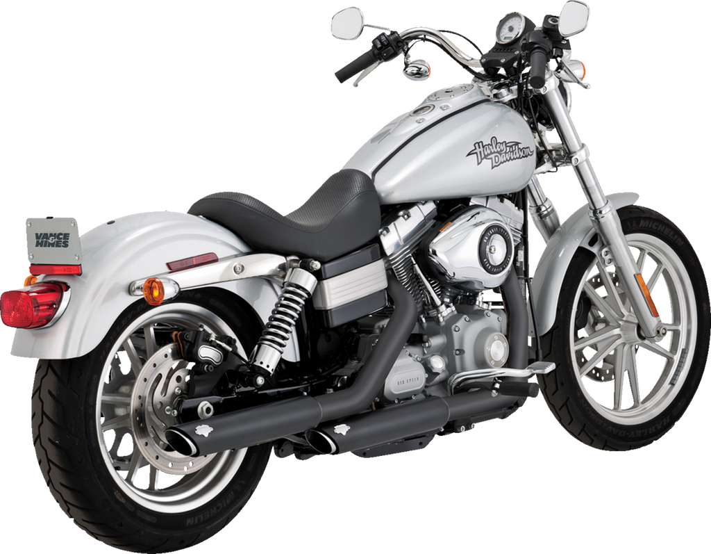 Vance & Hines 3-Inch Twin Slash Slip-On Muffler - Black Part #46838