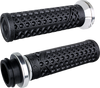 ODI Vans Harley Davidson V-Twin Lock-On Grips - Black and Silver V31VHCWB-S