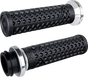 ODI Vans Harley Davidson V-Twin Lock-On Grips - Black and Silver V31VHCWB-S