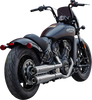 S&S Cycle Grand National Chrome Slip-On Mufflers 4110-156 for Indian Scout