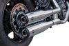 S&S Cycle Grand National Chrome Slip-On Mufflers 4110-156-R for Indian Scout