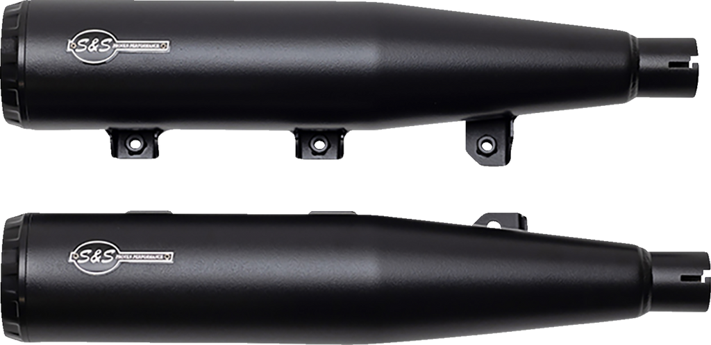 S&S CYCLE Grand National Slip-On Mufflers - Black - Race Only 4110-266-R - Team Dream Rides