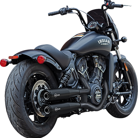 S&S Cycle Grand National Black Slip-On Mufflers for Indian Scout, 4110-266