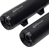 S&S Cycle Grand National Black Slip-On Mufflers for Indian Scout, 4110-266