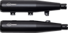 S&S Cycle Grand National Black Slip-On Mufflers for Indian Scout, 4110-266