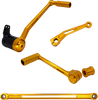 Arlen Ness SpeedLiner Foot Control Kit - Solo - Gold (Part #420-104)
