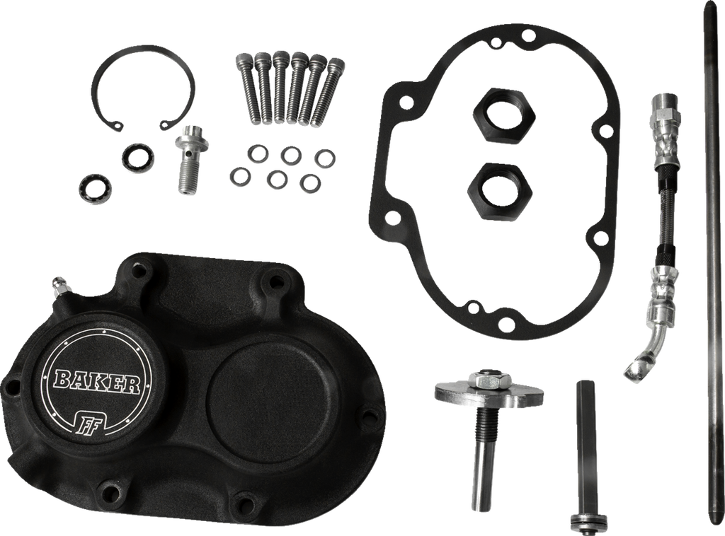 BAKER DRIVETRAIN Transmission Side Cover - Hydraulic - M8 - Black M8-10603-A