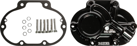 BAKER DRIVETRAIN Function-Formed* Transmission Side Cover - Mechanical - Big Twin - Gloss Black BD-10605-A