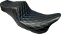 LE PERA Tailwhip Seat - Double Diamond with Blue Thread - Black for FLH/FLT '08-'24 LK-587DD-BLUE - Team Dream Rides