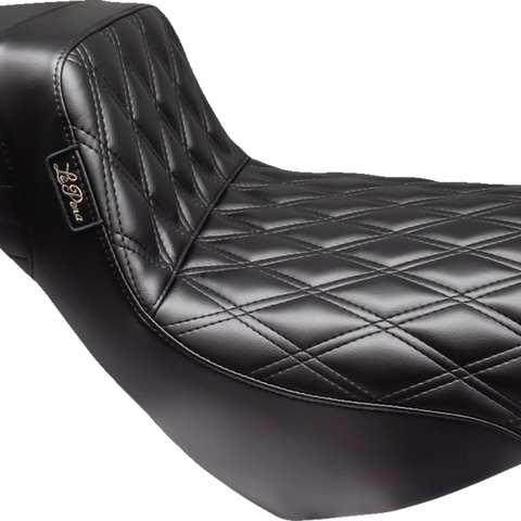 LE PERA Kickflip Daddy Long Legs Low Rider Seat - Double Diamond - Black - FL/FX '18-'24 LYR-590DLDD - Team Dream Rides