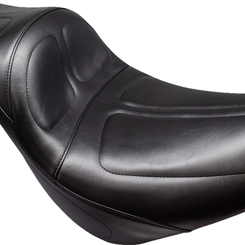 LE PERA Tailwhip Daddy Long Legs Low Rider Seat - Maverick Stitch - Black - FL/FX '18-'24 LYR-910DL - Team Dream Rides